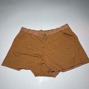 Free People Tan Sherpa Fleece Pullover